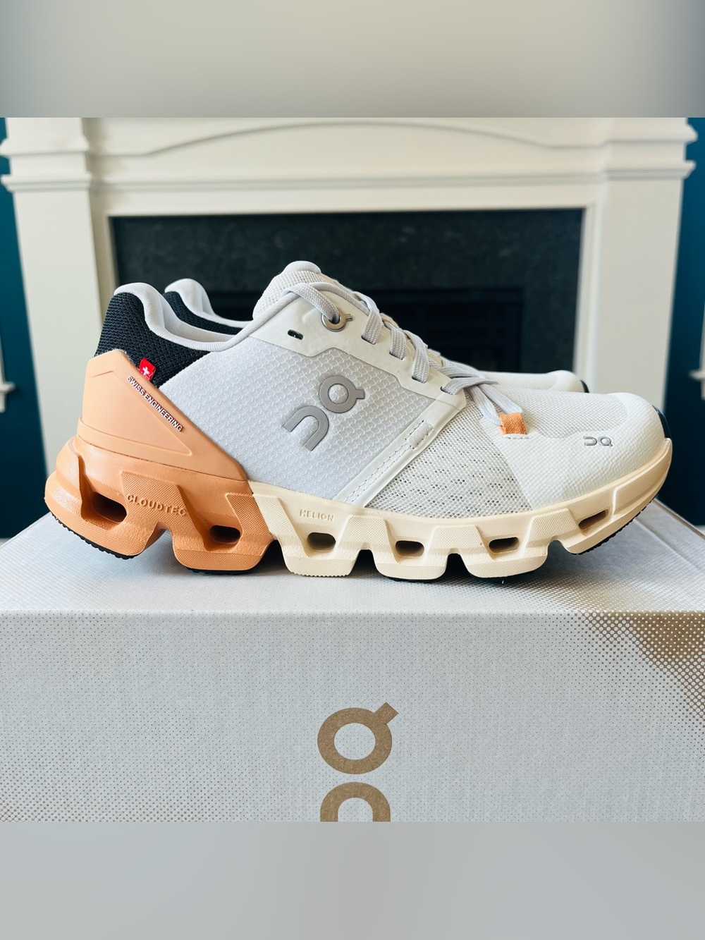 On Cloudflyer 4 Women's Sneakers Running Shoes White/Copper 71.98667